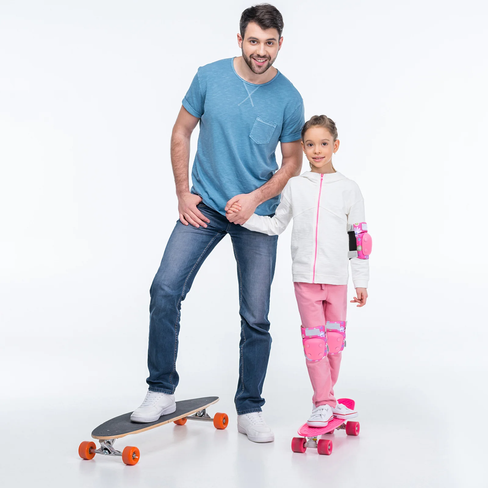 

6Pcs Protective Gear Set Knee Elbow Palm Pads Comfortable Lightweight Protector Skating Outdoor Safety Equipment