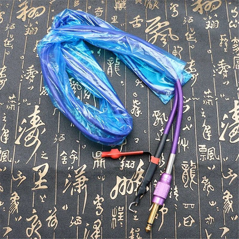 200pcs Disposable Blue Tattoo Clip Cord Sleeves Covers Bags Tattoo Machine Tattoo Accessory Medicals Plastic Avoid Allergy