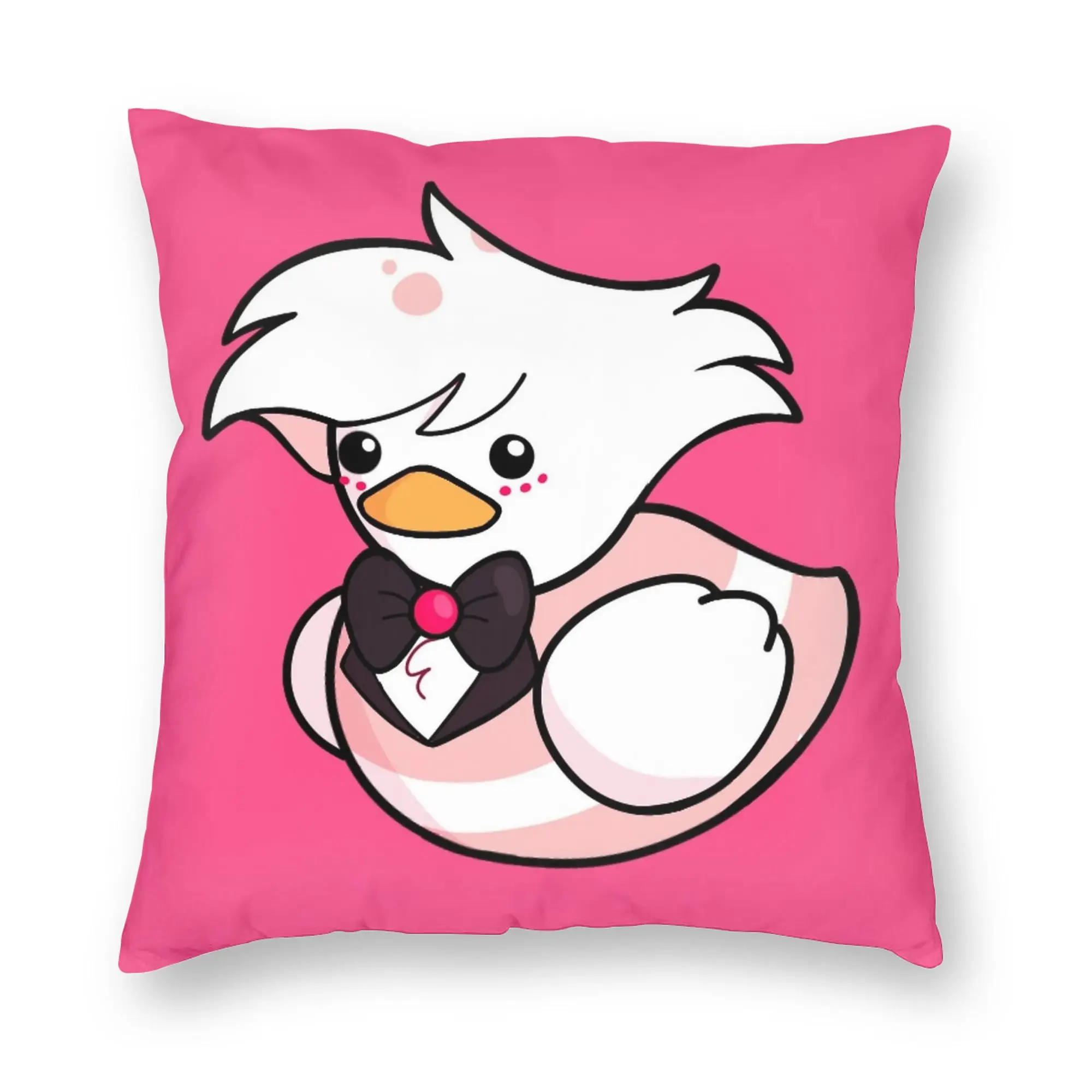Angel Dust Rubber Duck Hazbins Hotels Pillowcase Soft  Cushion Cover Decorative  Throw Pillow Case Cover Seater Zipper 40X40cm