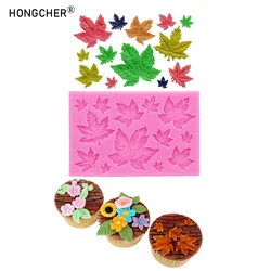 Size Maple Leaf Chocolate Flip Cake Baking Dessert Decoration Silicone Mould DIY Resin Jewelry Accessories Drip Molds