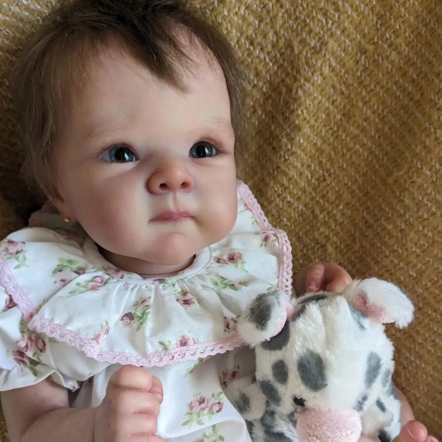 18 Inch Bettie Handmade Reborn Baby Doll 3D Painted Skin Bebe Reborn Doll With Rooted Hair