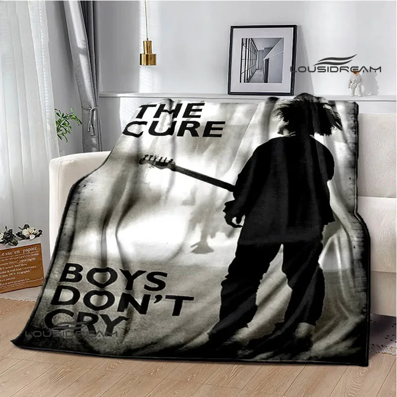 Rock band The cure Printed blankets picnic blanket Warm Flannel blankets Soft and comfortable blanket bed linings Birthday Gift