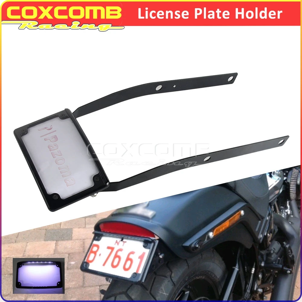 

For Harley Softail Fat Bob FXFB FXFBS Motorcycle Tail Tidy Number License Plate Rear Tag Holder Frame Bracket Fender Eliminator