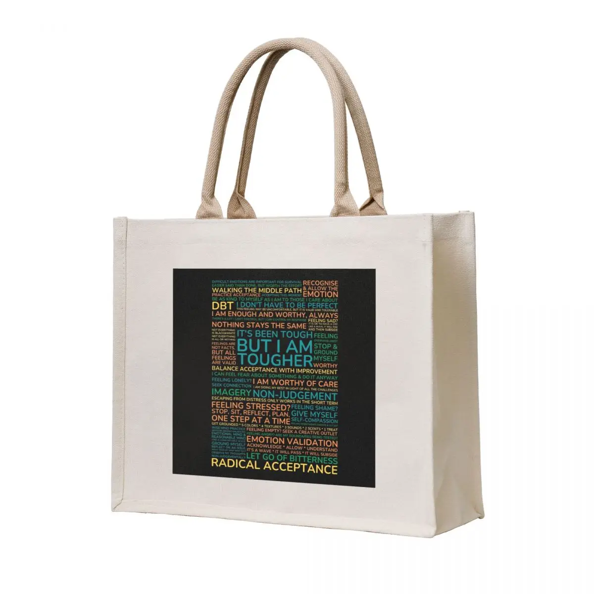 

DBT Wise Mind Radical Acceptance Walking the Middle Path Grounding Mindfulness. Hard but worth the effort. You are wort Tote Bag