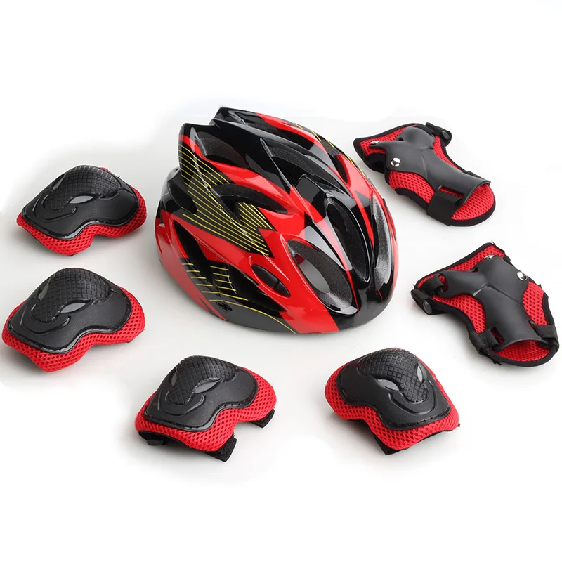 Casque de protection sportive pour enfants et adultes, genouillères et coudières, adapté au rouleau croate, glace croate, cyclisme, fille, garçon, enfant, 4, 5, 6