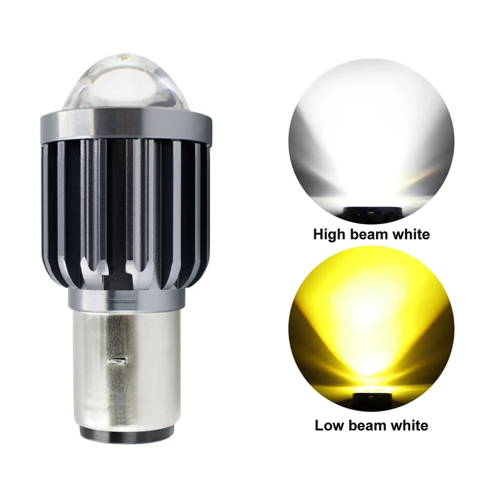 Universal Motorcycle Headlight H4 /H6 12V LED Moto High/Low Beam Led Bulbs 12000LM Super Bright Autobike Fog Lamp