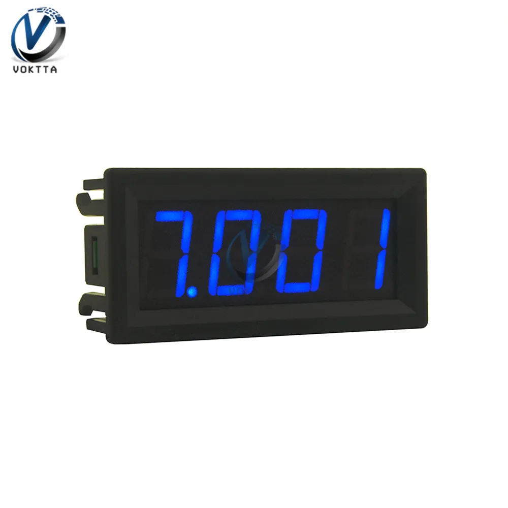 Imagem -02 - Voltímetro Digital com Display Led Amperímetro Painel Tensão Detector de Corrente Testador Medidor Bits 056 dc 0100v 0-10a