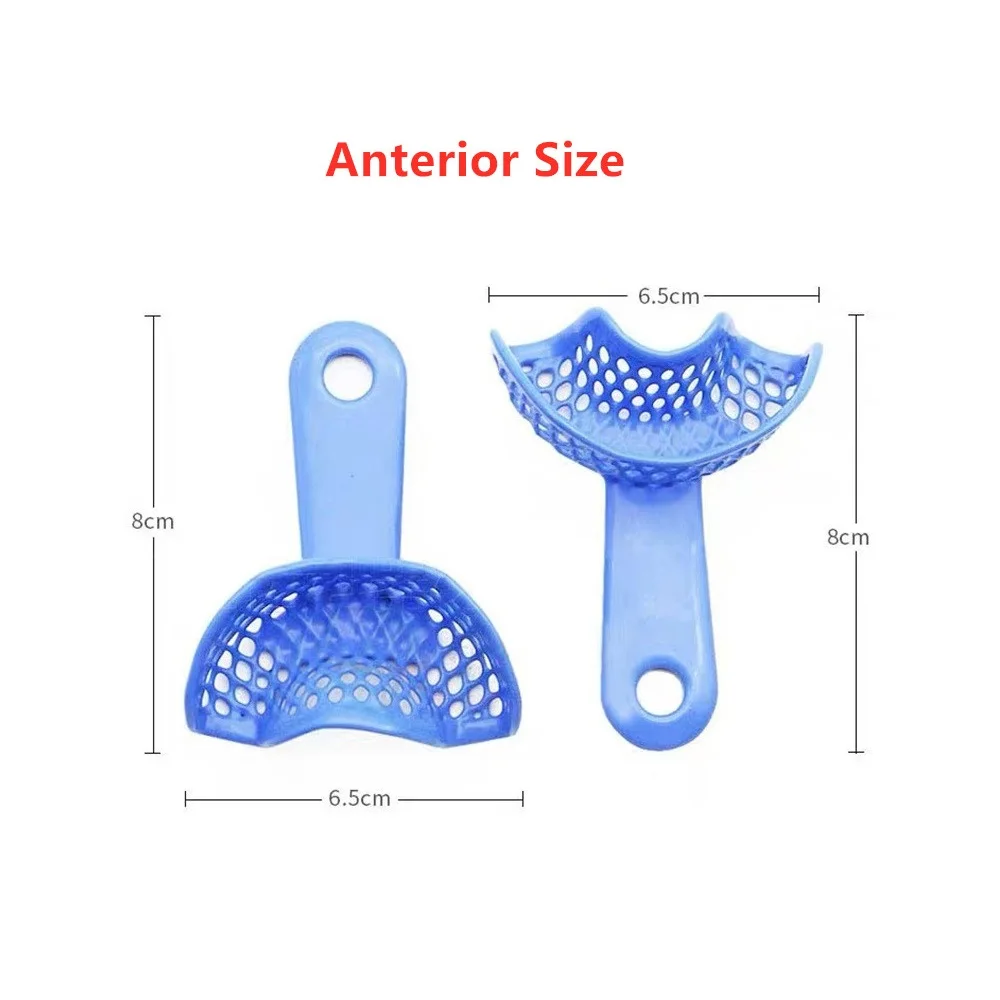 2pcs/set Dental Impression Trays Plastic-Steel Oral Care Teeth Holder Dental Materials Dentistry Dentist Tool For Adult Children