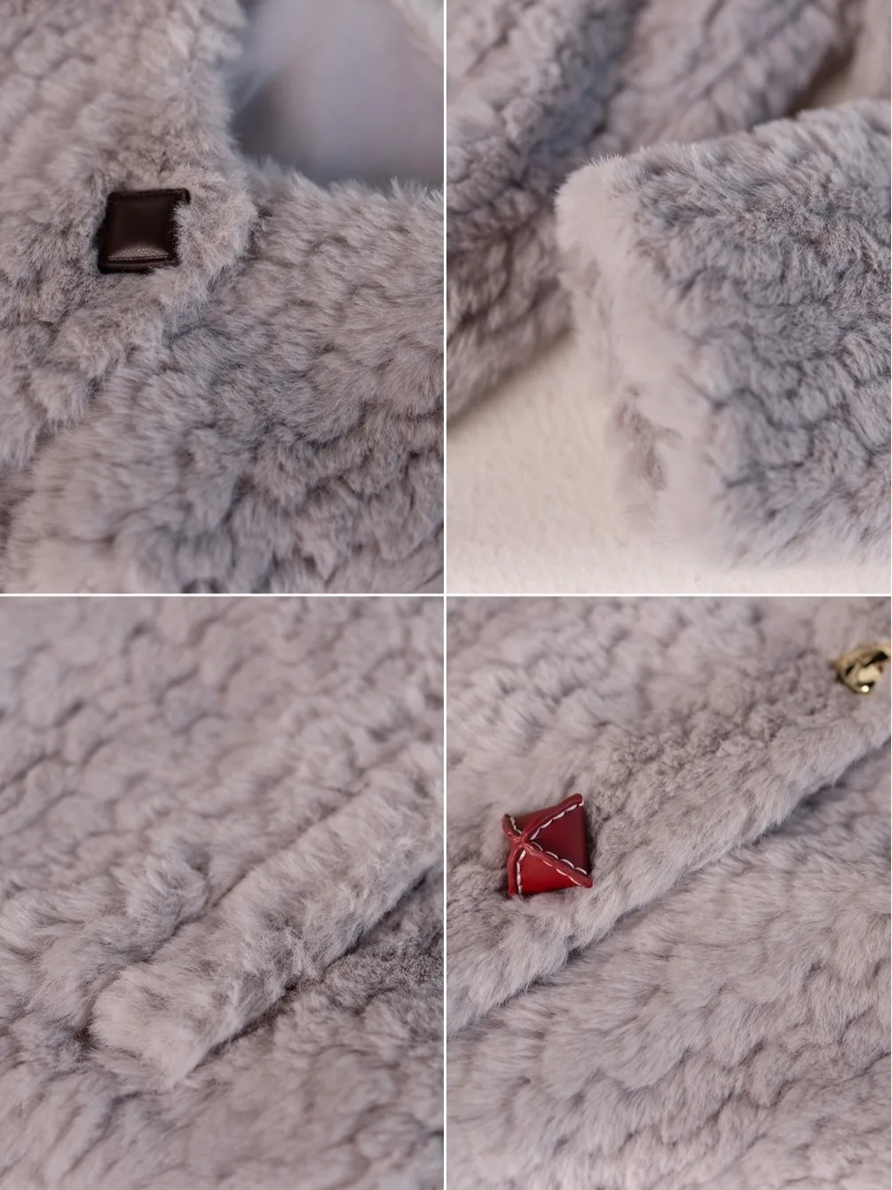 Ele Lamb Fur Jaet Women's Leather And Fur Inteated New 2025 Autumn Winter Lazy Age Reduction Top V-ne Long Sve