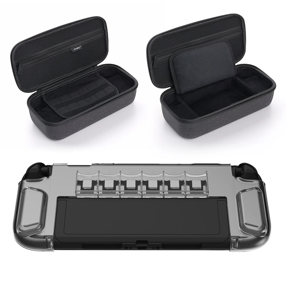 

10 in 1 Accessories Bundle for Nintendo for Switch 2 Console Protective Cover Screen Protector 6 Thumb Grips Caps Game Card Case