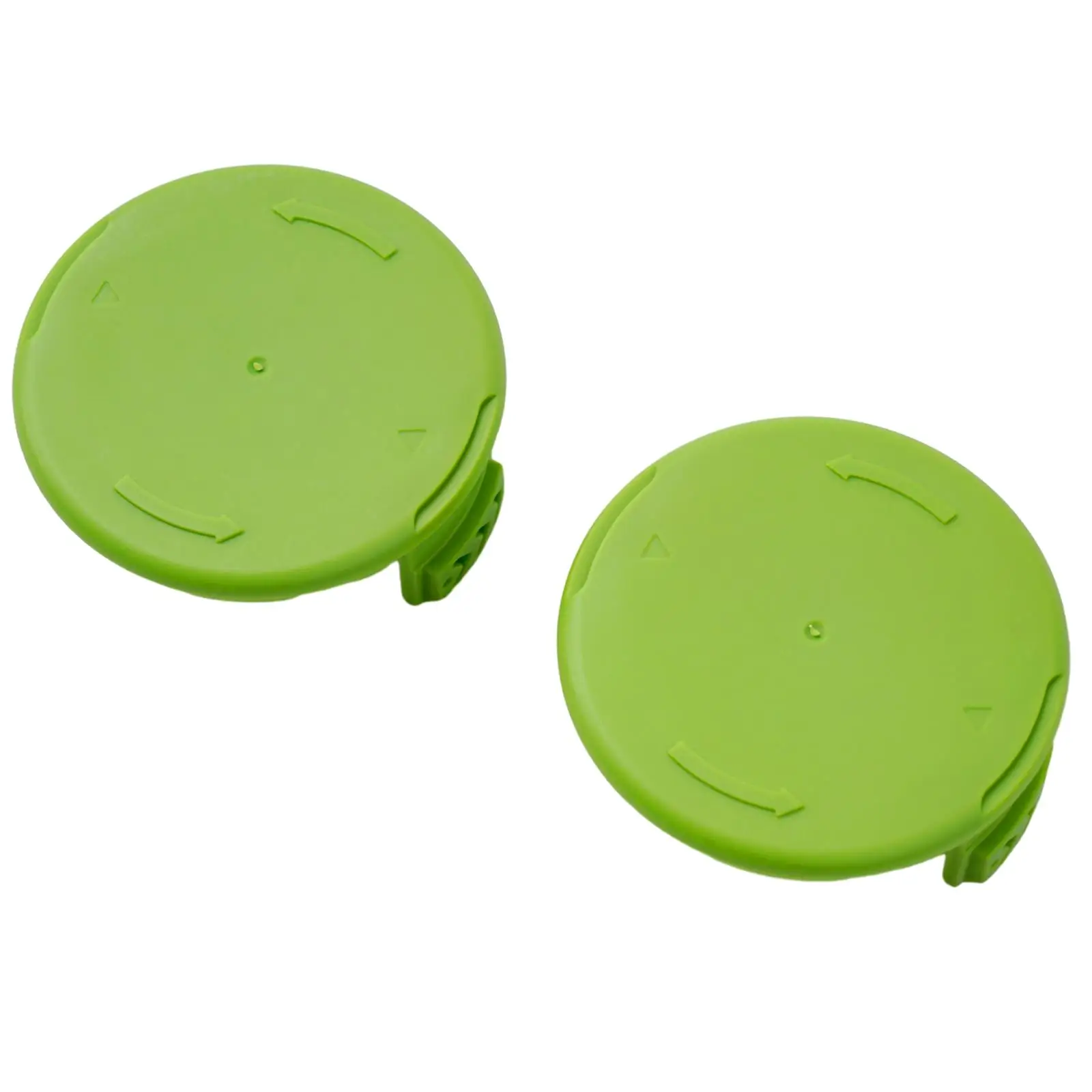 

2pcs Grass Cutter Trimmer Spool Cap Green PVC Replacement For Greenworks Trimmer 21332 21222A 21602 21062 STBA40B210