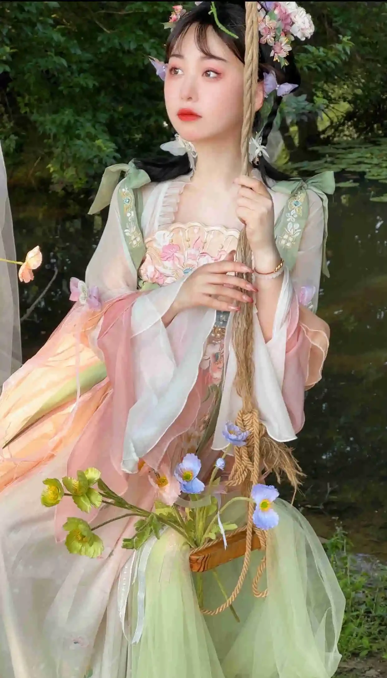 Chinese Traditional Hanfu Costume Woman Ancient Han Dynasty Dress Oriental Princess Dress Lady Elegance Tang Dynasty Dance Wear