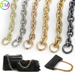 30-120cm 24mm breite Aluminium kette mit runden Feder ringen für hand gewebte Halsketten gürtel taschen Schulter-Umhängetaschen zubehör