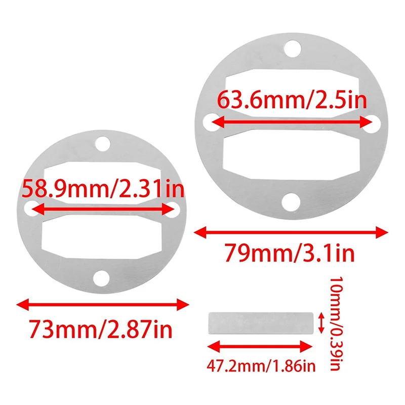 Świeży zestaw uszczelek do sprężarki powietrza do modeli Central-Pneumatic 68740 69667 67501-3,11 cala