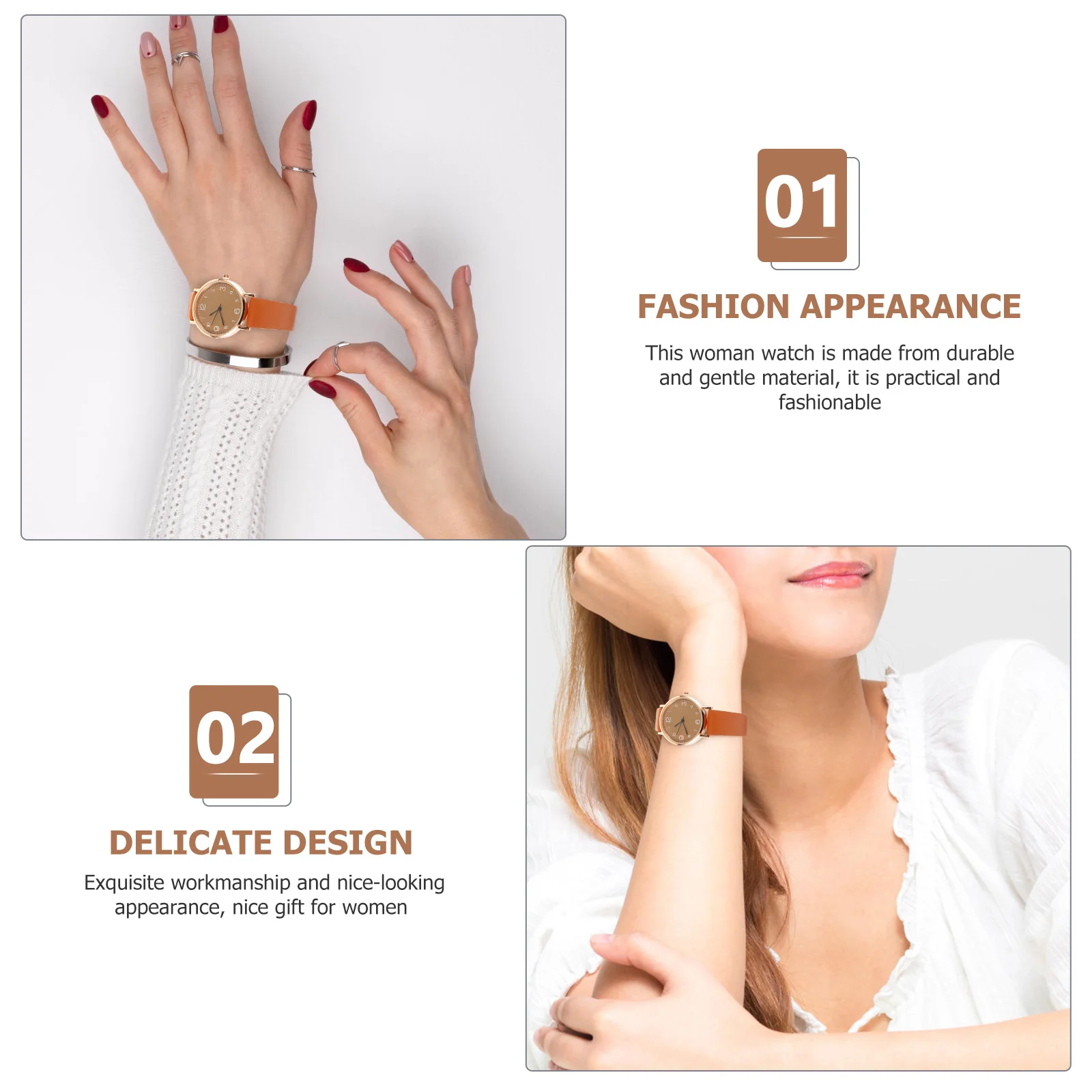 

Quartz Ladies Watch Wristwatch for Women Minimalist Watches Strap Women's Fashion