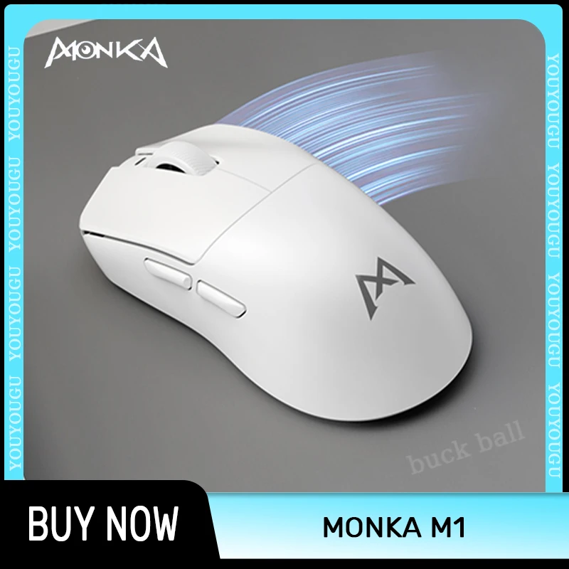 

Мышь MONKA M1 игровая беспроводная, 3 режима, 55 г