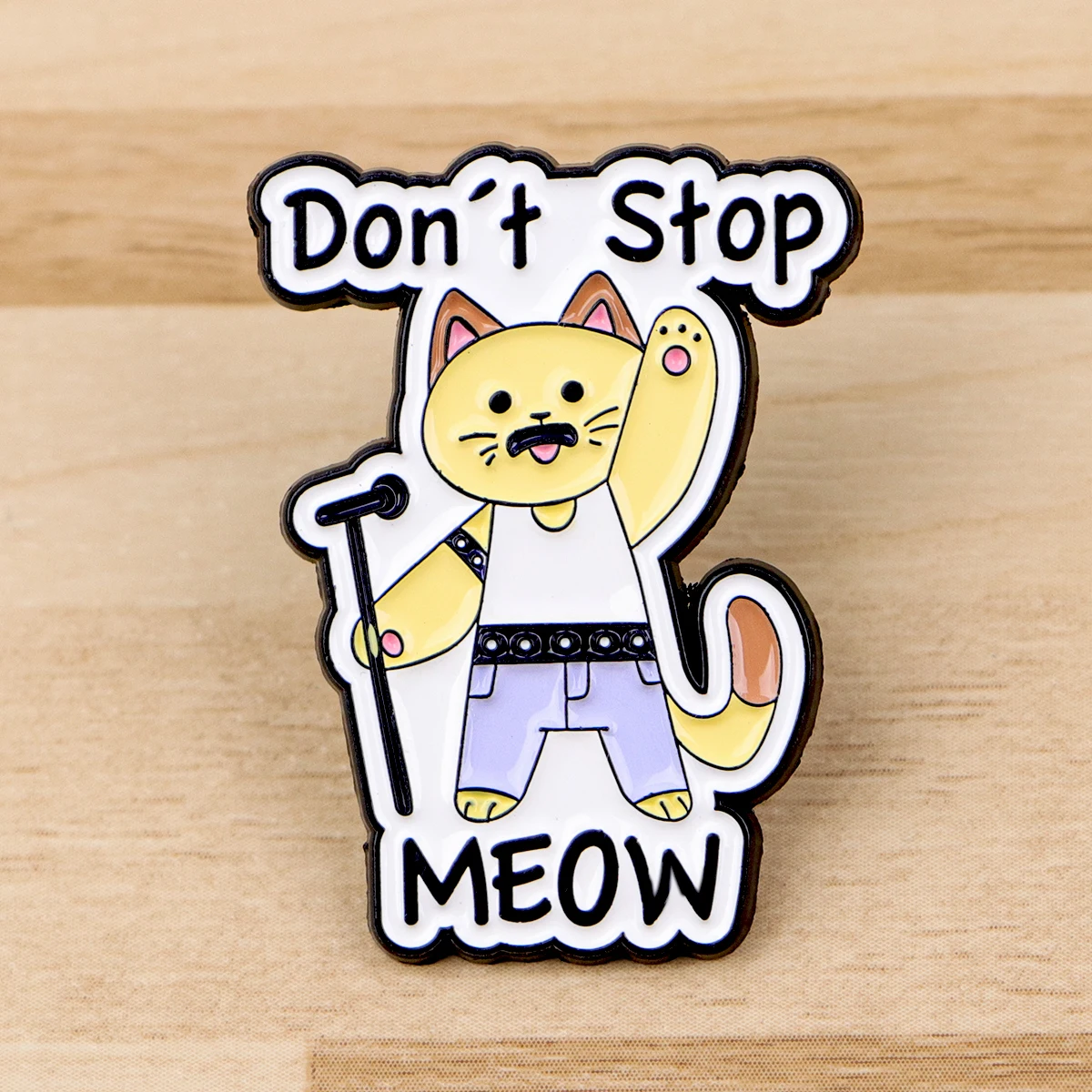Cartoon Cats Enamel Pin Cute Thing Quotes Women's Brooch Lapel Pins for Backpacks Jeans Brooches Adorn Jewelry Accessories Gifts