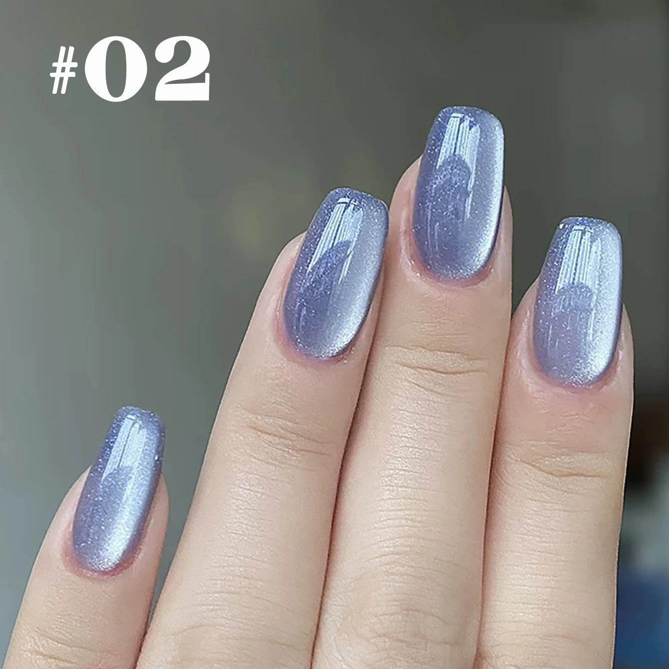 1 pz TC Shiny Glacier Blu Pietra di cristallo Perle di vetro Cat Eye Gel Smalto per unghie Trasparente Blu-Violet Gel Sbiancante Versatile Nail Art