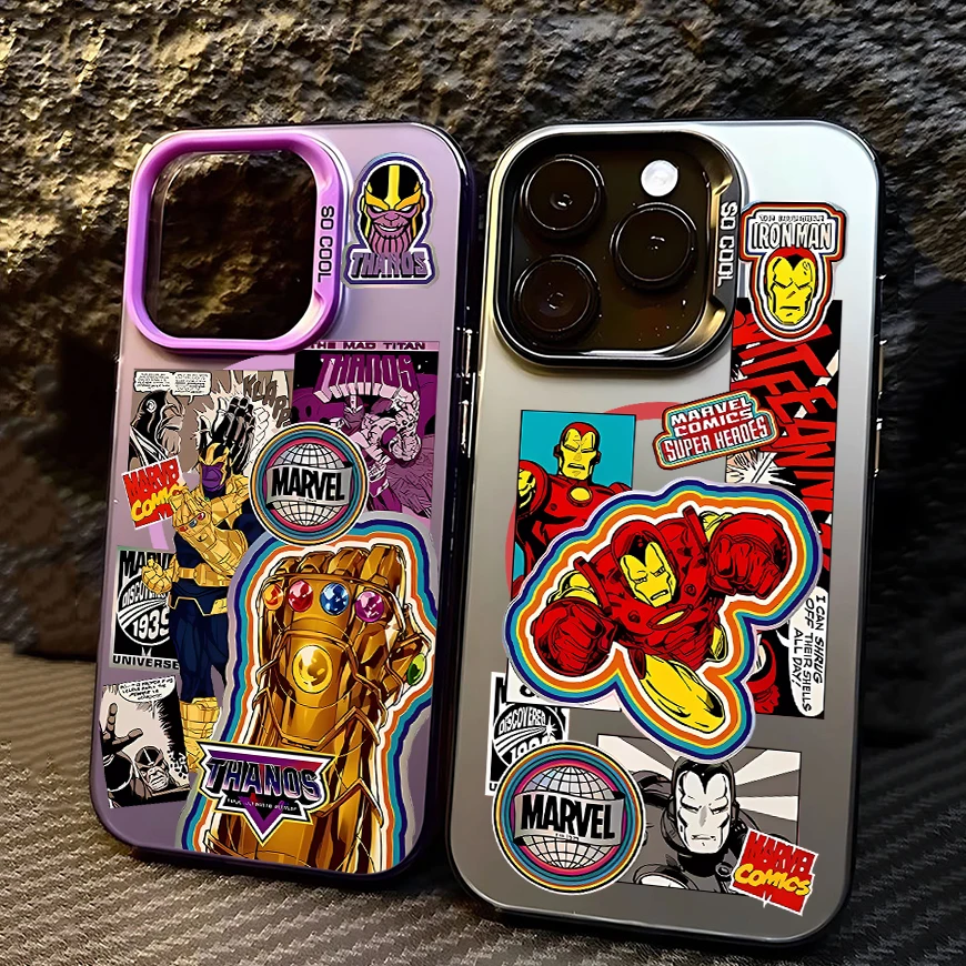 2024 Year New Marvel Avengers Hot Phone Case For iPhone 16 15 14 13 12 11 Pro Max X XR XSMAX 8 7 Plus Candy Matte Shockproof