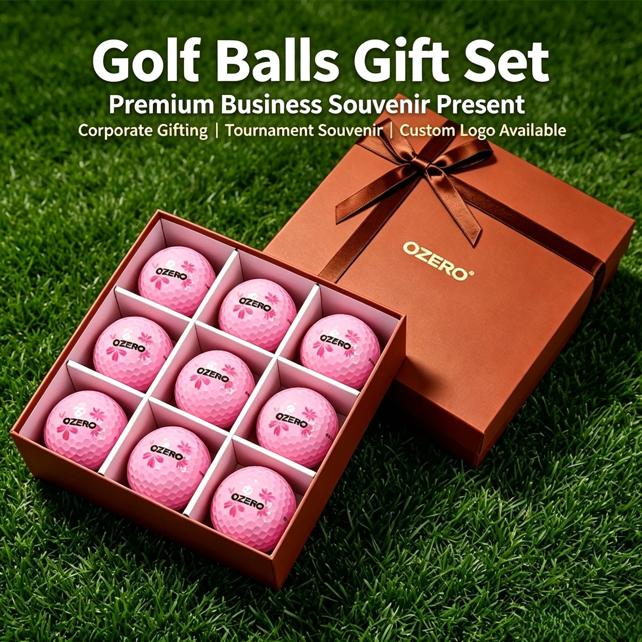 Golf Balls Gift Set Business Souvenir Present  Commemorative Golf Balls Premium Gift for Corporate Holiday Business Gifting