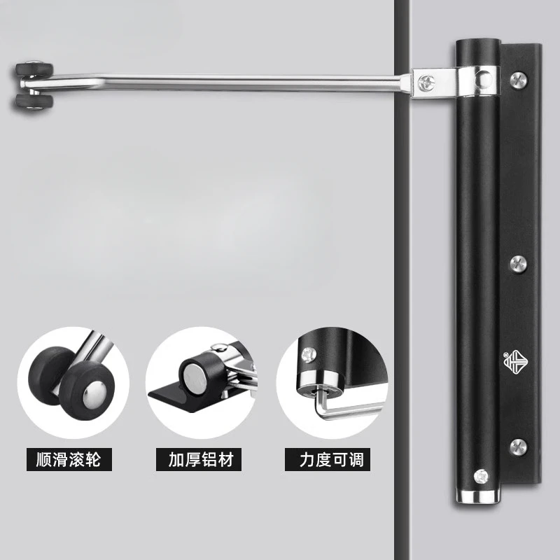 Automatische deurdranger - Hydraulisch buffersysteem voor thuisgebruik, eenvoudig te installeren apparaat voor buitendeuren