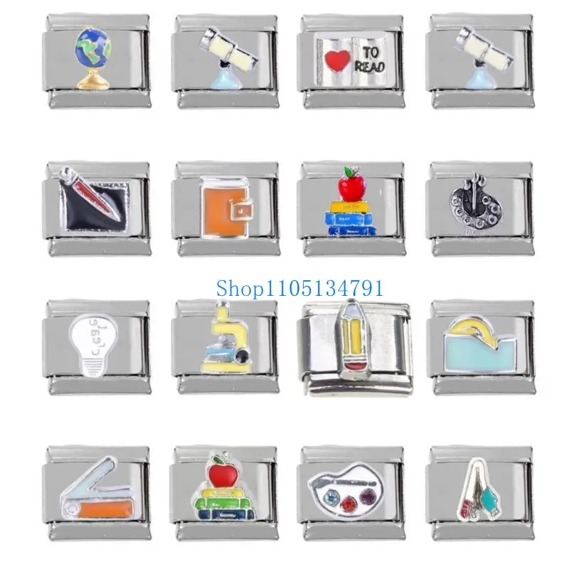 

98km Dainty Square Link Bead for Stainless Steel Bracelet Delicate Craft Adornment