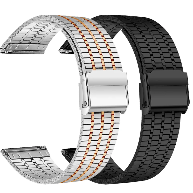 20/22mm Metal Strap For Haylou Watch S8 R8 Smart Watch Band For Haylou RS4 Plus/LS12 /GST Lite/RT LS05S Stainless Steel Bracelet