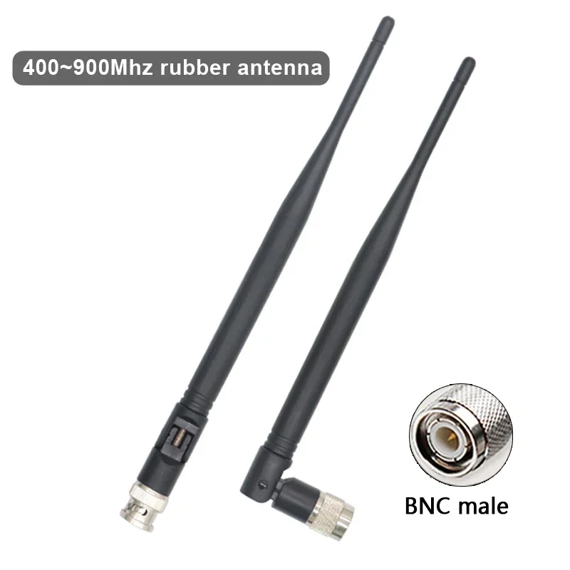 Wireless Microphone Receiver Antenna BNC Male UHF 400MHz-900MHz for Remote Digital Audio Mic Receiver Tuner UHF Ham Radio