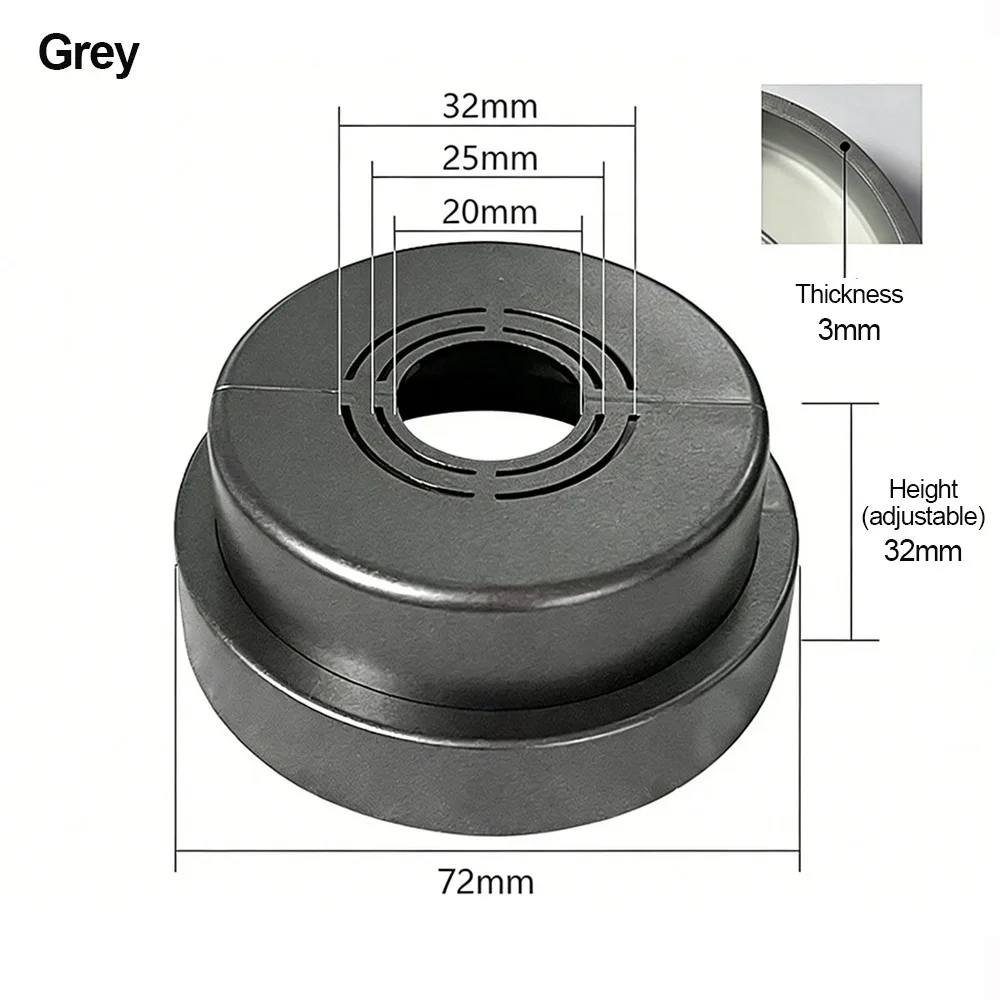 

Useful Non Removable Shower Faucet Cover Adjustable ABS Faucet Decorative Cover Scalable Flange Cover Kitchen