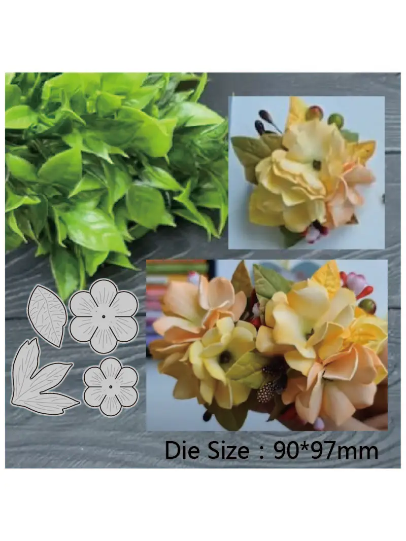 Floral leaves frame Metal Cutting Layering Die Scrapbook Die Photo Album Decor DIY Card Craft 2022 New