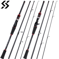 Sougayilang Ultralight Carbon Fishing Rod - EVA Handle 5kg Drag Power Perfect for Bass Carp Saltwater Freshwater Fishing Pesca