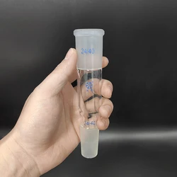 FAPE Glass connecting tube 24/40, Middle length 30mm/70mm/120mm/175mm, Connection connector, Receiving tube, Borosilicate glass