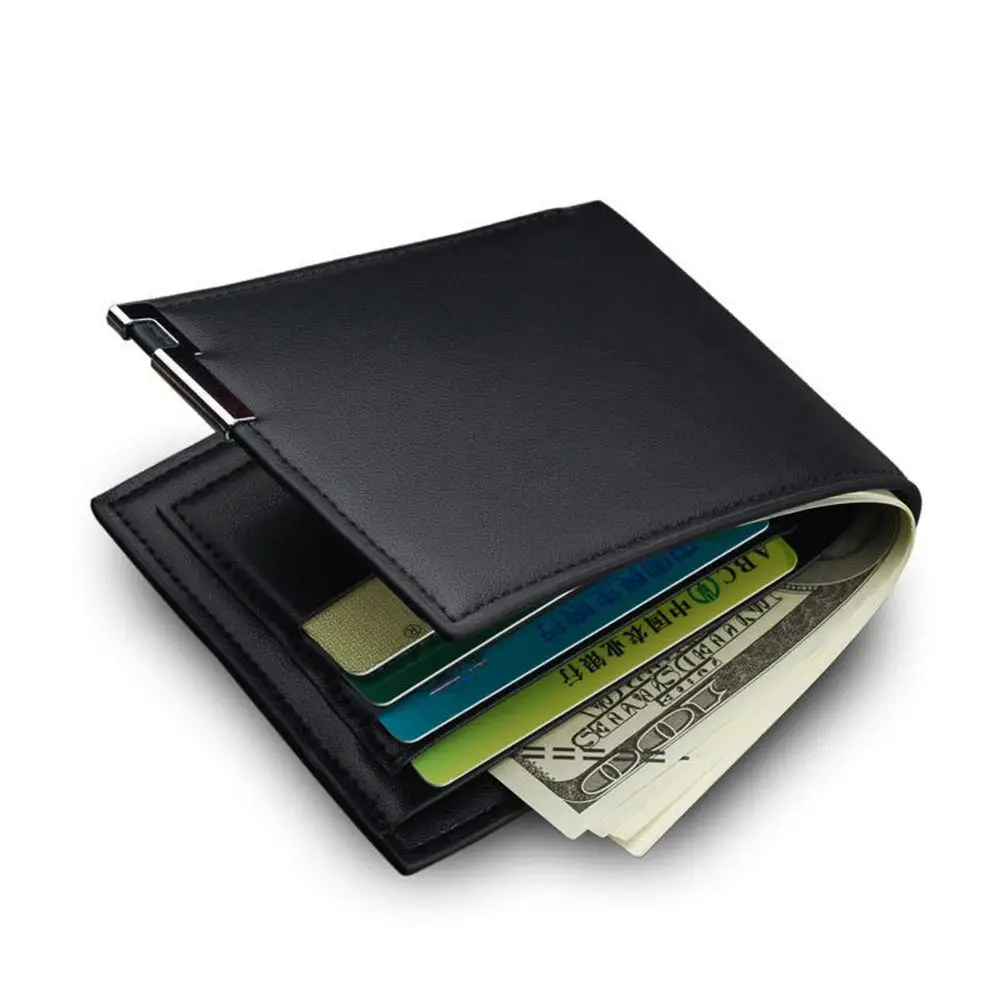 

Vintage Foldable Business Card Case Card Bag ID Credit Card Holder Creative Money Clips Men Wallet Male Purses Mini Coin Purse
