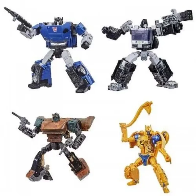 Tomy Transformers Toys War for Cybertron Netflix Limited Sparkless Bot Deep Cover Deseeus Army Drone Cheetor Action Figures Toy