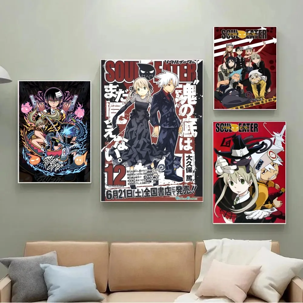 1 قطعة S-الروح E-Eater أنيمي المشارك ورقة طباعة غرفة المعيشة المنزلي غرفة نوم مدخل بار مقهى الفن اللوحة الديكور #5