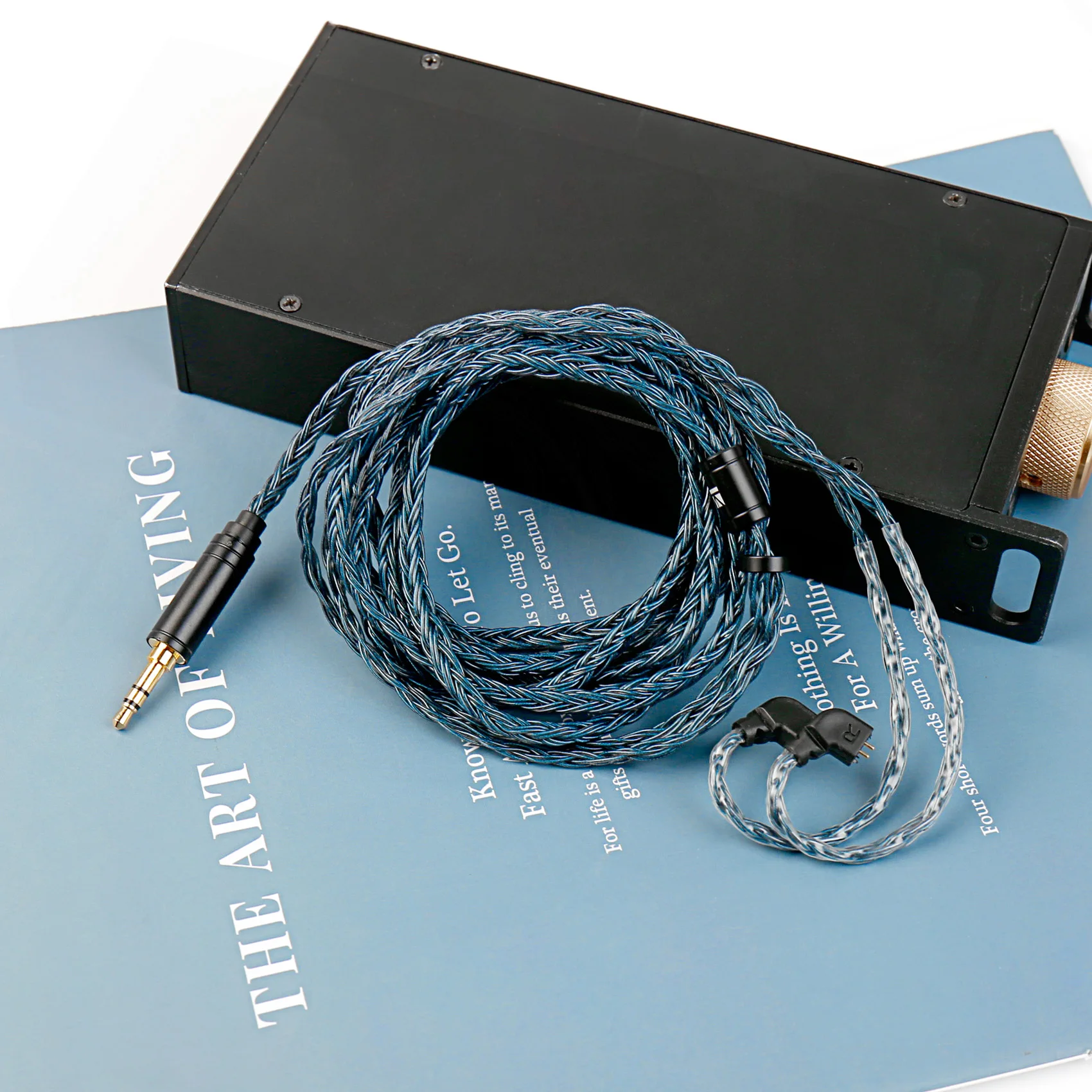 Kabel słuchawkowy KBEAR JunTian Chord 2 metry 16 żył posrebrzany OCC HiFi, ulepszenie do słuchawek 2PIN/QDC/MMCX/TFZ do EDX Pro ZSN CRA ZERO — zdjęcie produktu 3