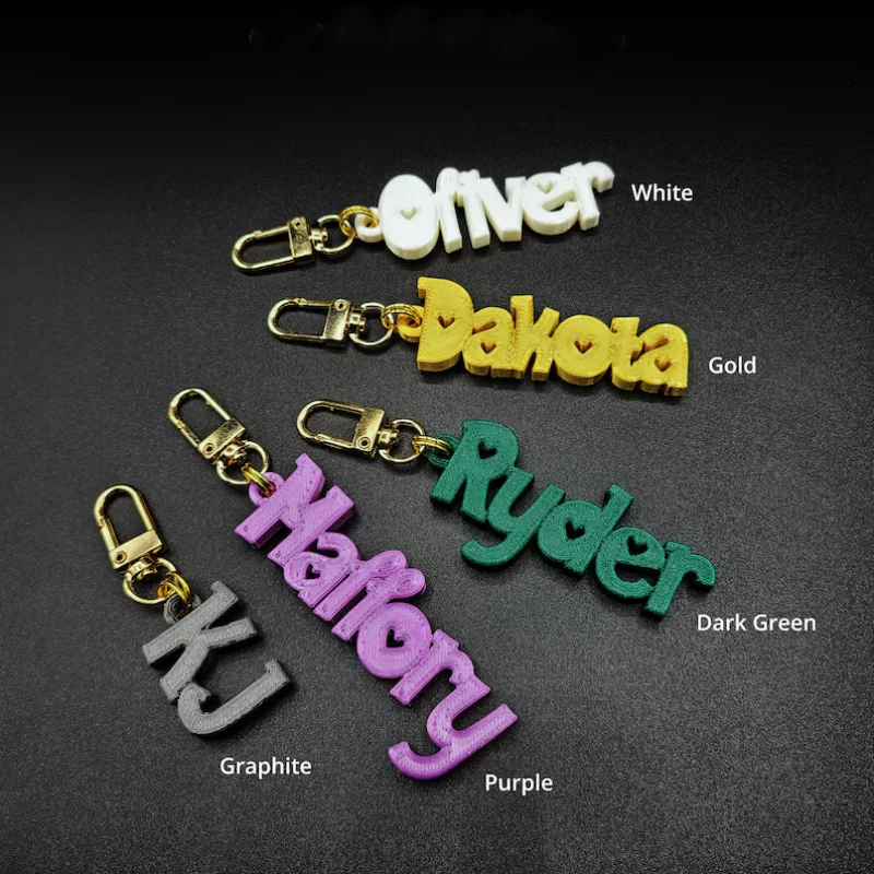 Customized Acrylic Name Keychain Personalized Luggage Keychain Label Fashion Gift for Friend