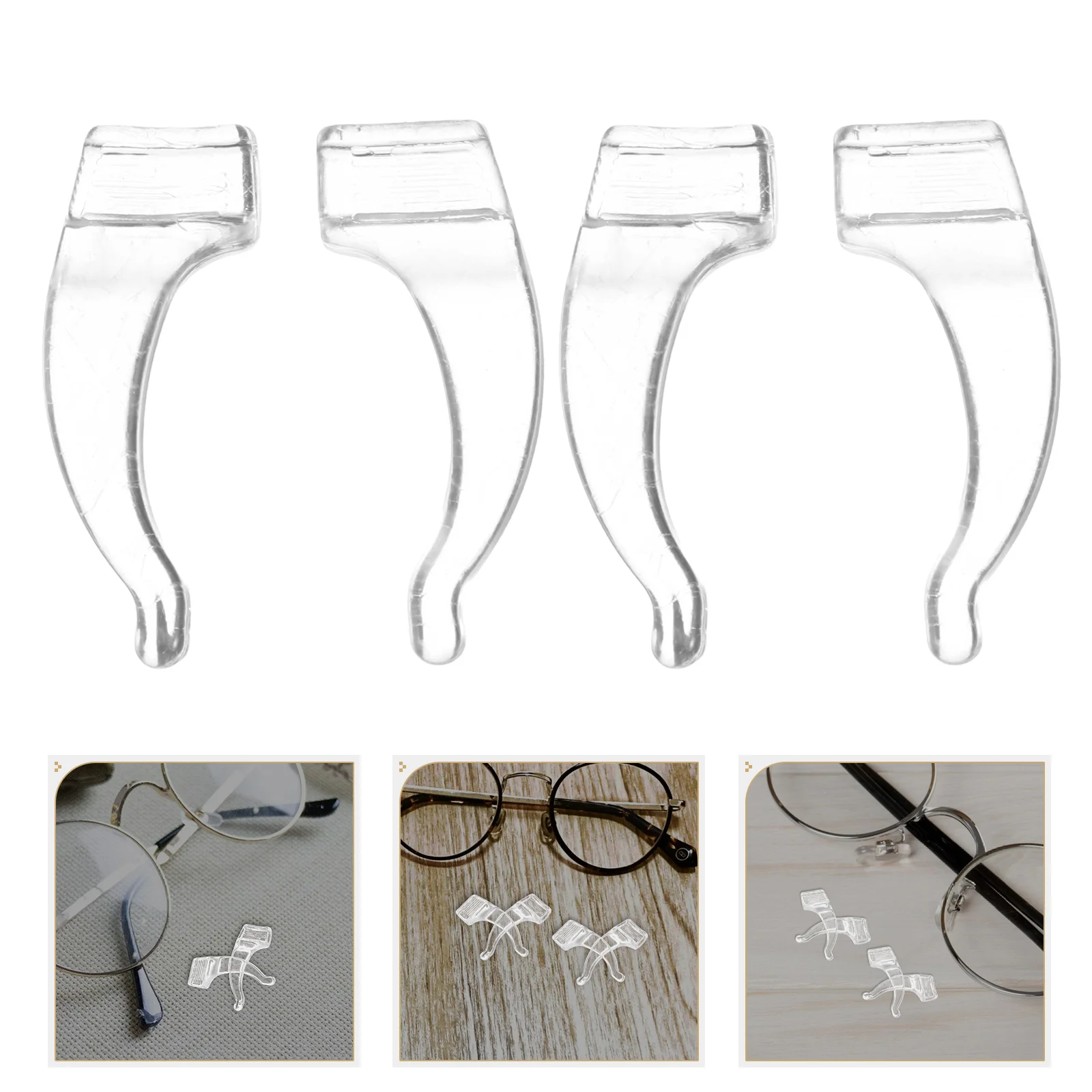 

Non Slip Ear Hook Lightweight Eyeglasses Accessories Grippers Holder Clear Cushions Silicone Antiskid Pad For Ears