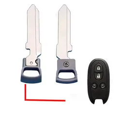 Запасная аварийная вставка Smart Key Blade для Suzuki SX4 Vitara Swift JIMNY Antelope Auto Smart Card Дистанционный Ключ заготовка