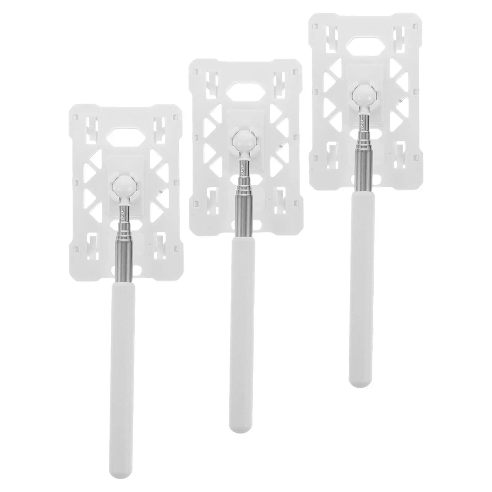 3Pcs Vehicle Parking Card Holder Telescopic Rod White Credit Card Grabber Tool Toll Booth Payment Reacher Long Reacher for Cards