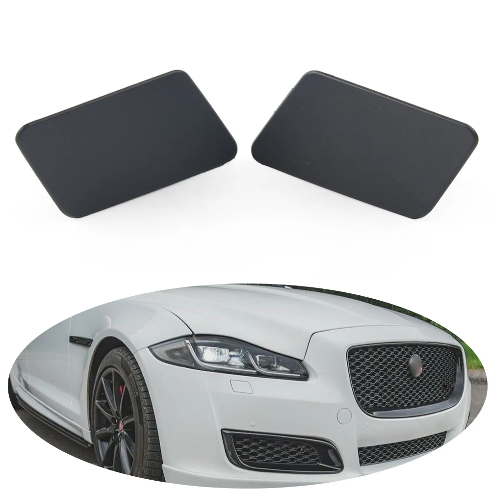 2Pcs Left+Right Car Front Headlight Headlamp Washer Cover Cap For Jaguar XJ 2011 2012 2013 2014 2015 2016 2017 2018