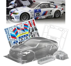 High quality 1/10 M3 GT2 RC PC Shell 190mm width Transparent clean no painted drift body RC for hsp mst yokomo Tamiya hpi