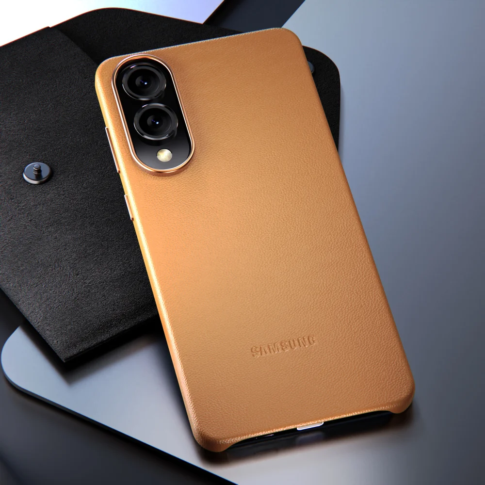 Etui skórzane do Samsung Galaxy S25 Edge S25 Edge Ultra Plus S25Ultra S25Plus, twarde etui z owczej skóry, ochronna tylna obudowa telefonu — zdjęcie produktu 2