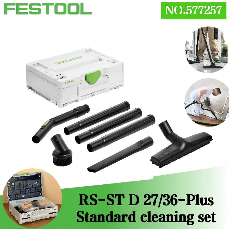

Оригинальный комплект для быстрой очистки FESTOOL RS-ST D 27/36-Plus, 577257, многофункциональный и высокомощный, для всех пылесосов CT