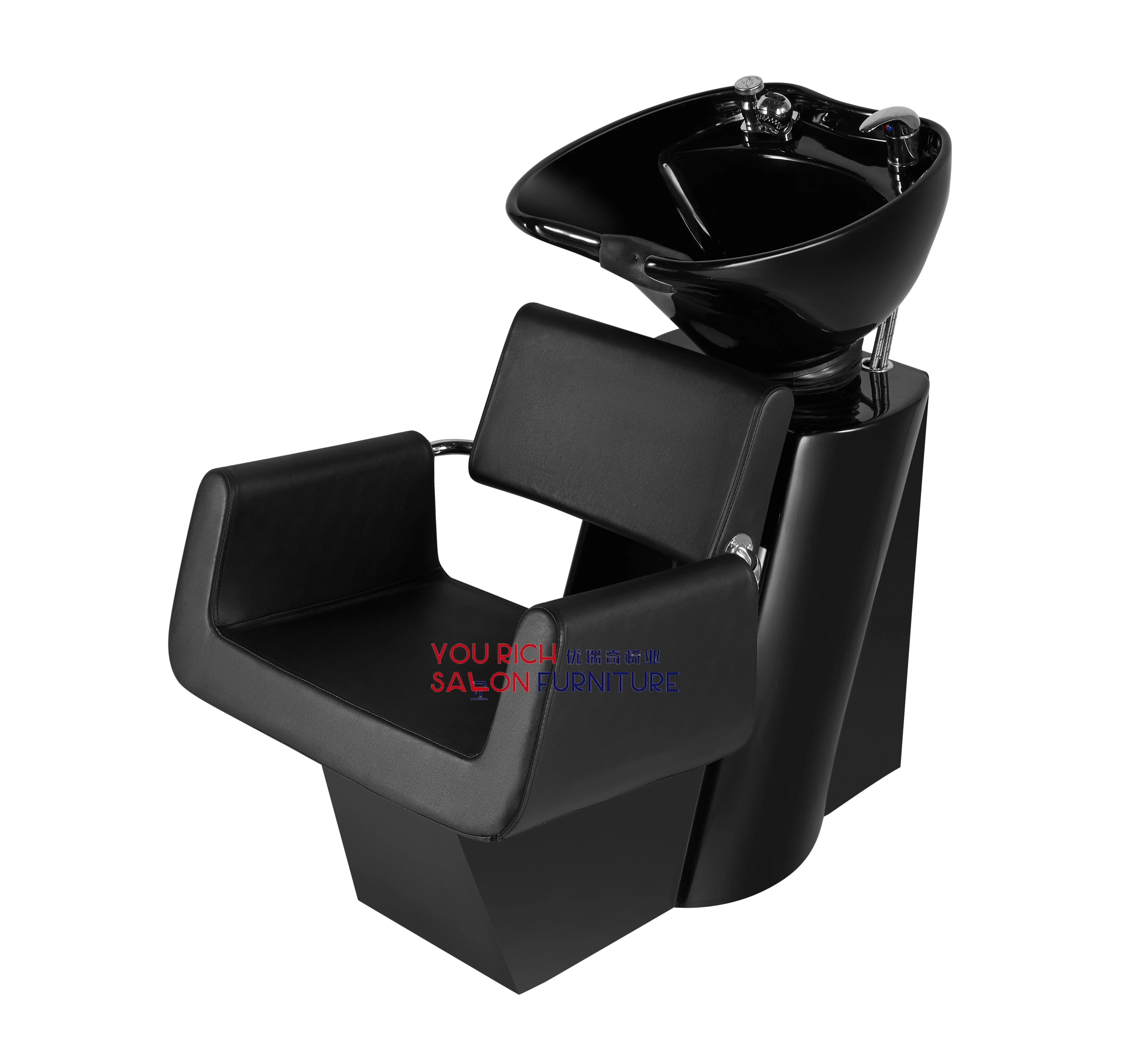 

Hairdressing Ceramic Bowl Chair Station Sink Chair Wash Unit Portable Shampoo Chair Hair Salon Beauty Equipment