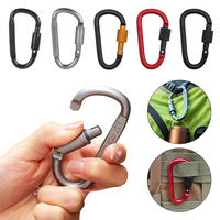 5pcs Tactical Carabiner Edc Gadgets Outdoor Survival Caribiner Keychain Tactical Goods Accessories Quickdraw Clip Caribiner Hook