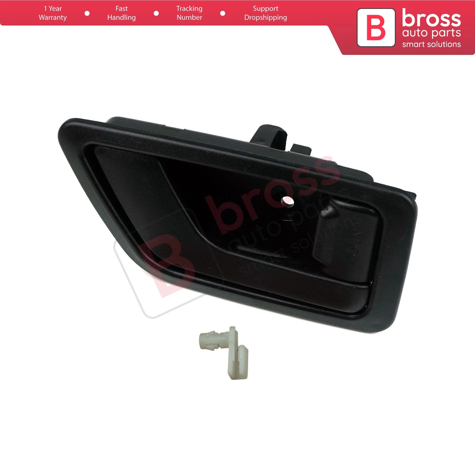 

For Hyundai Getz TB Click BDP1107-2 Car Inner Interior Inside Door Handle Opener Plastic Black Right 82620-1C000 W01-7772312-1