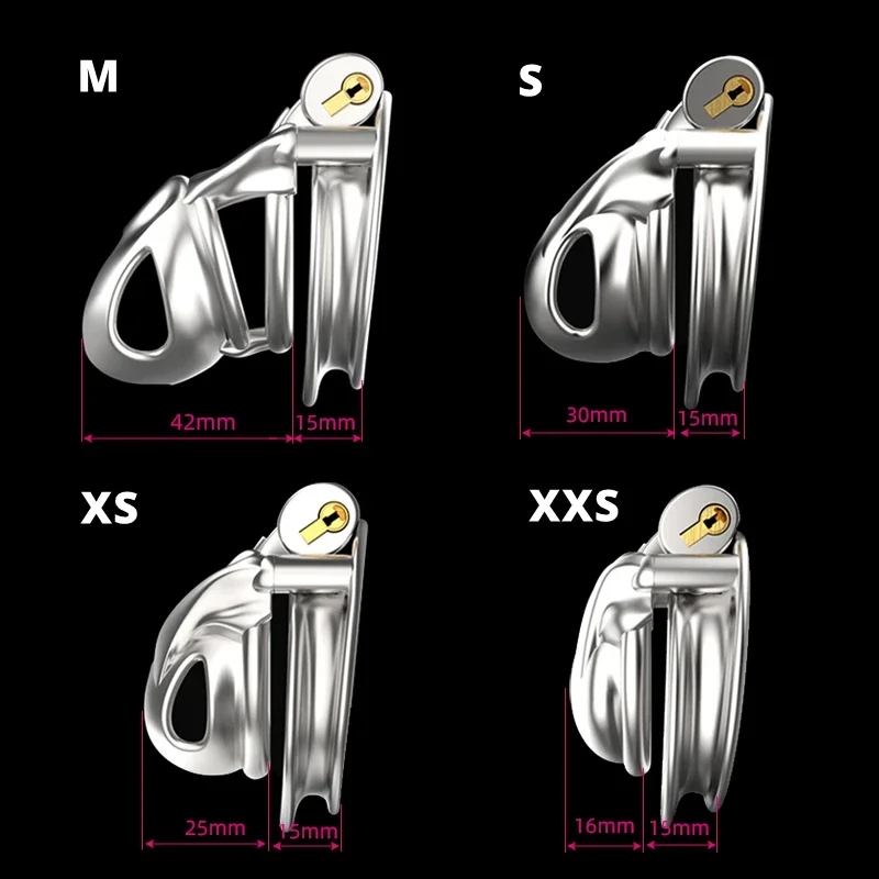 316 Stainless Steel Python V7.0 Male Chastity Device Cobra Cock Mamba Cage Penis Ring Adult Sex Toys