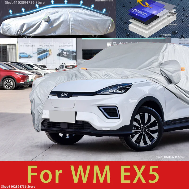 

For WM EX5 H Fit Outdoor Protection Full Car Covers Snow Cover Sunshade Waterproof Dustproof Exterior Car accessories