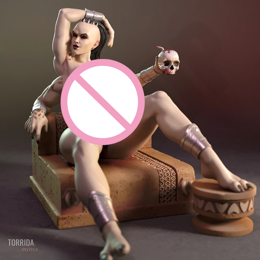 1:24 Bellezza Sexy Guerriero Femminile NSFW 3d Stampa Kit Giocattolo In Resina Gk Non Verniciato Figurine Fai Da Te Smontato Statua Figure Giocattoli di Modello